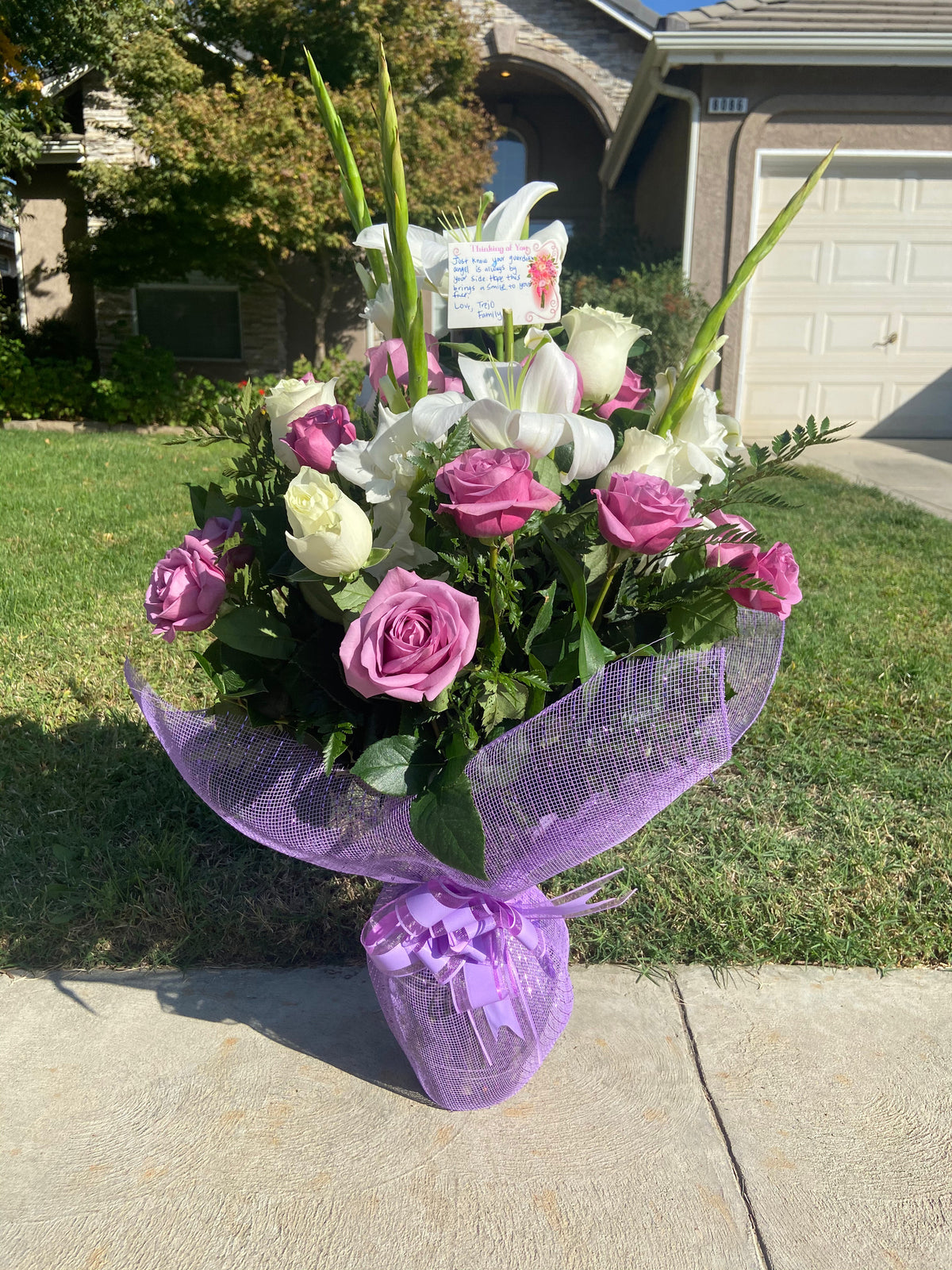 Purple Vase by Bianca's Flowers