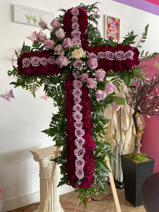 Purple Cross by Bianca's Flowers