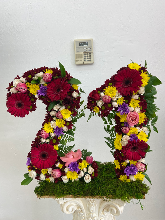 Birthday Number by Bianca's Flowers