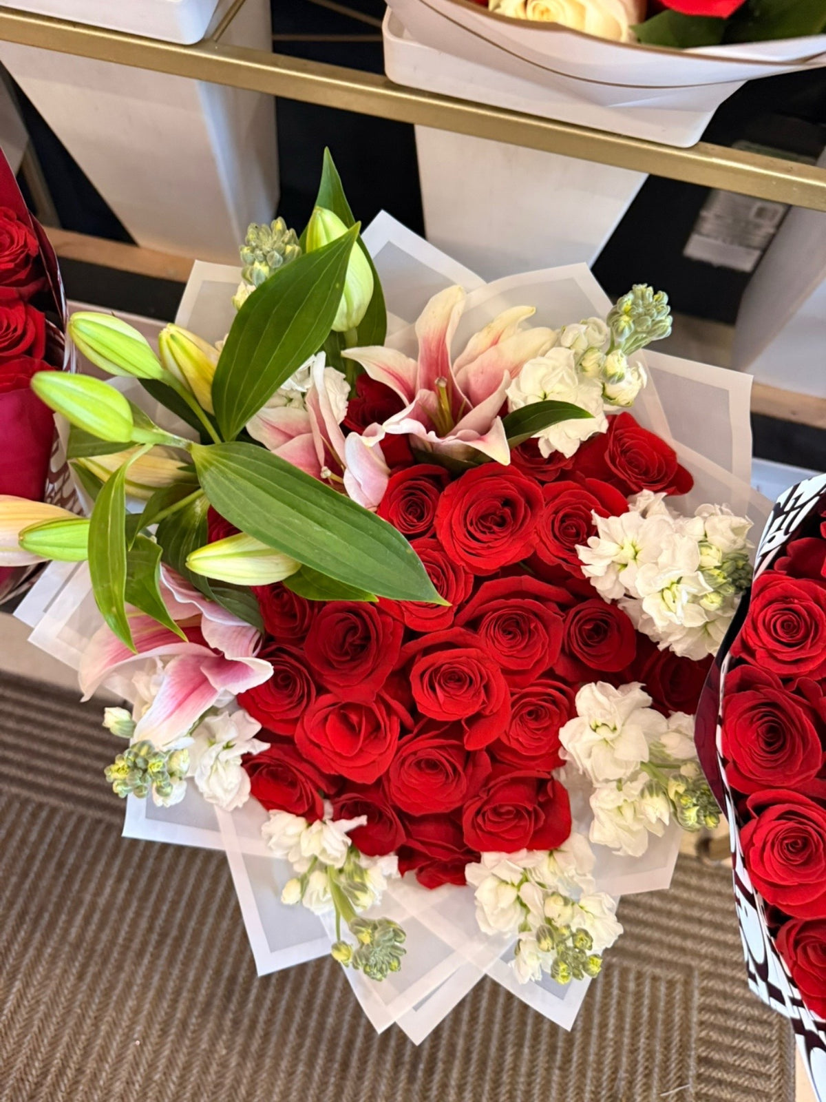 Stargazer Red Love by Bianca's Flowers