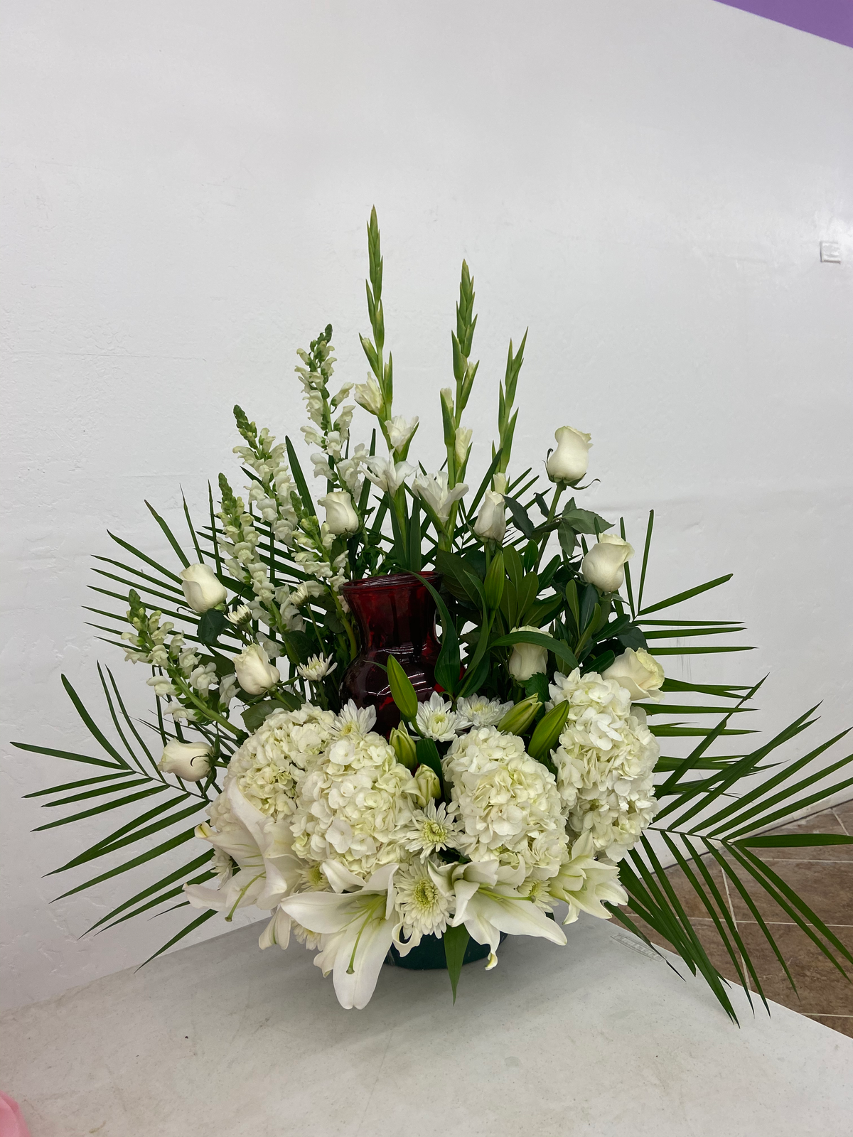 Urn Arrangement by Bianca's Flowers