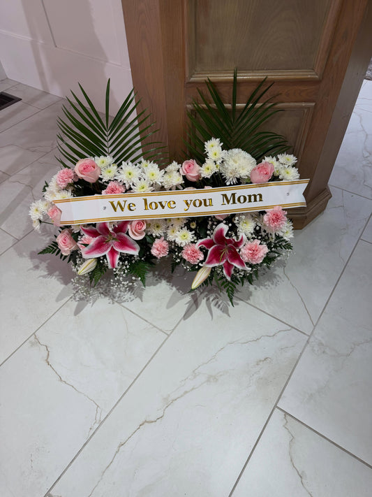 2 Sets Of Pink Sympathy Flowers by Bianca's Flowers