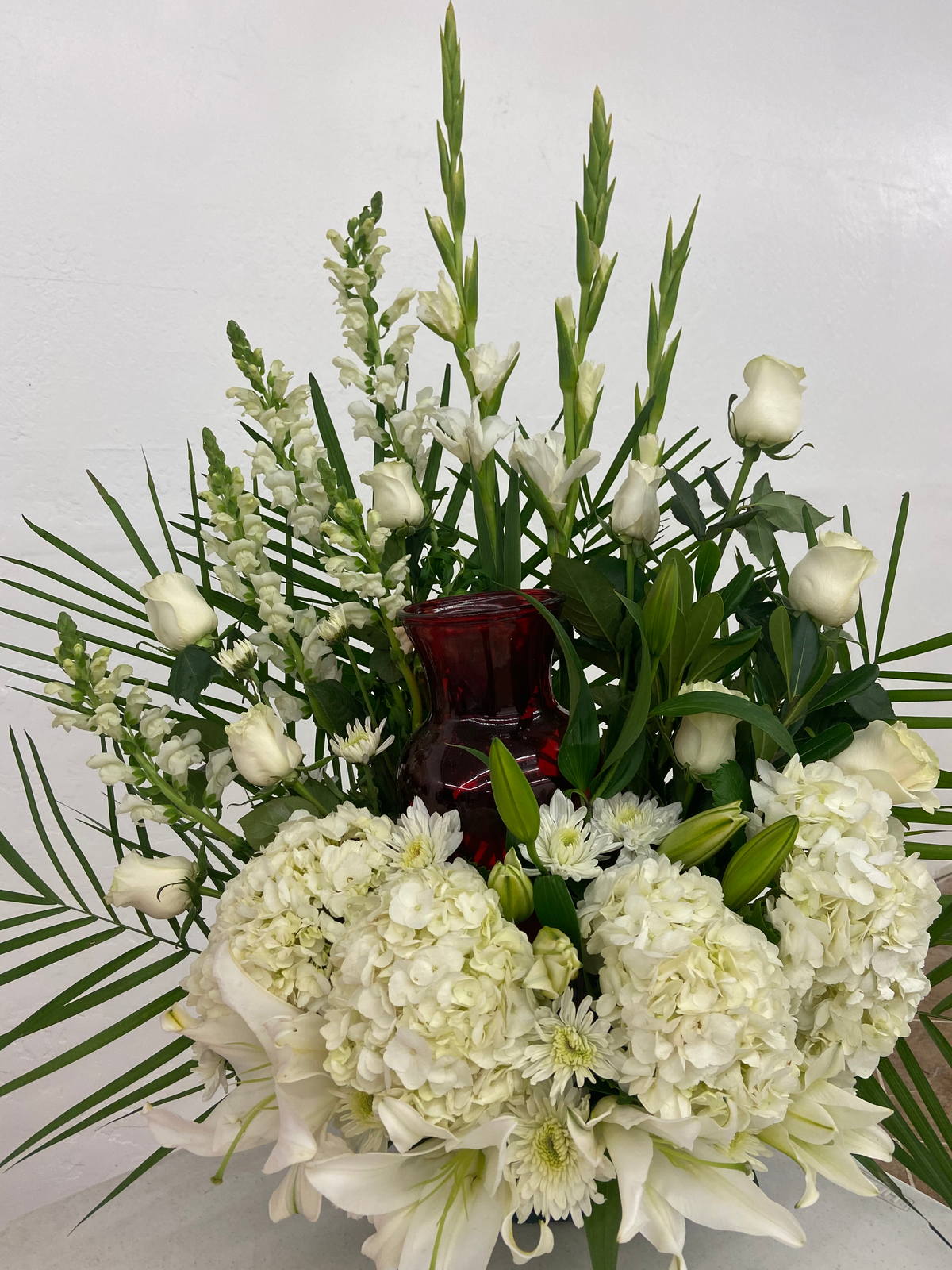 Urn Flower Arrangement by Bianca's Flowers