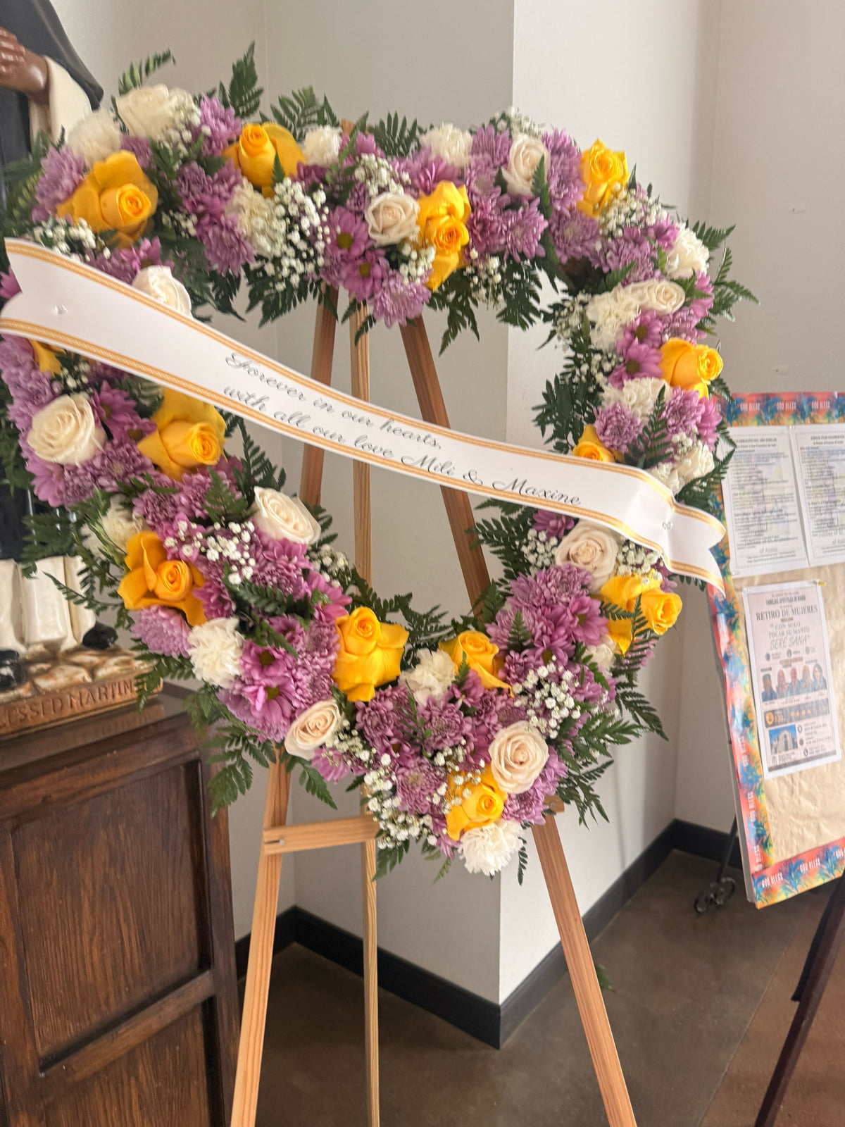 purple and yellow tones heart