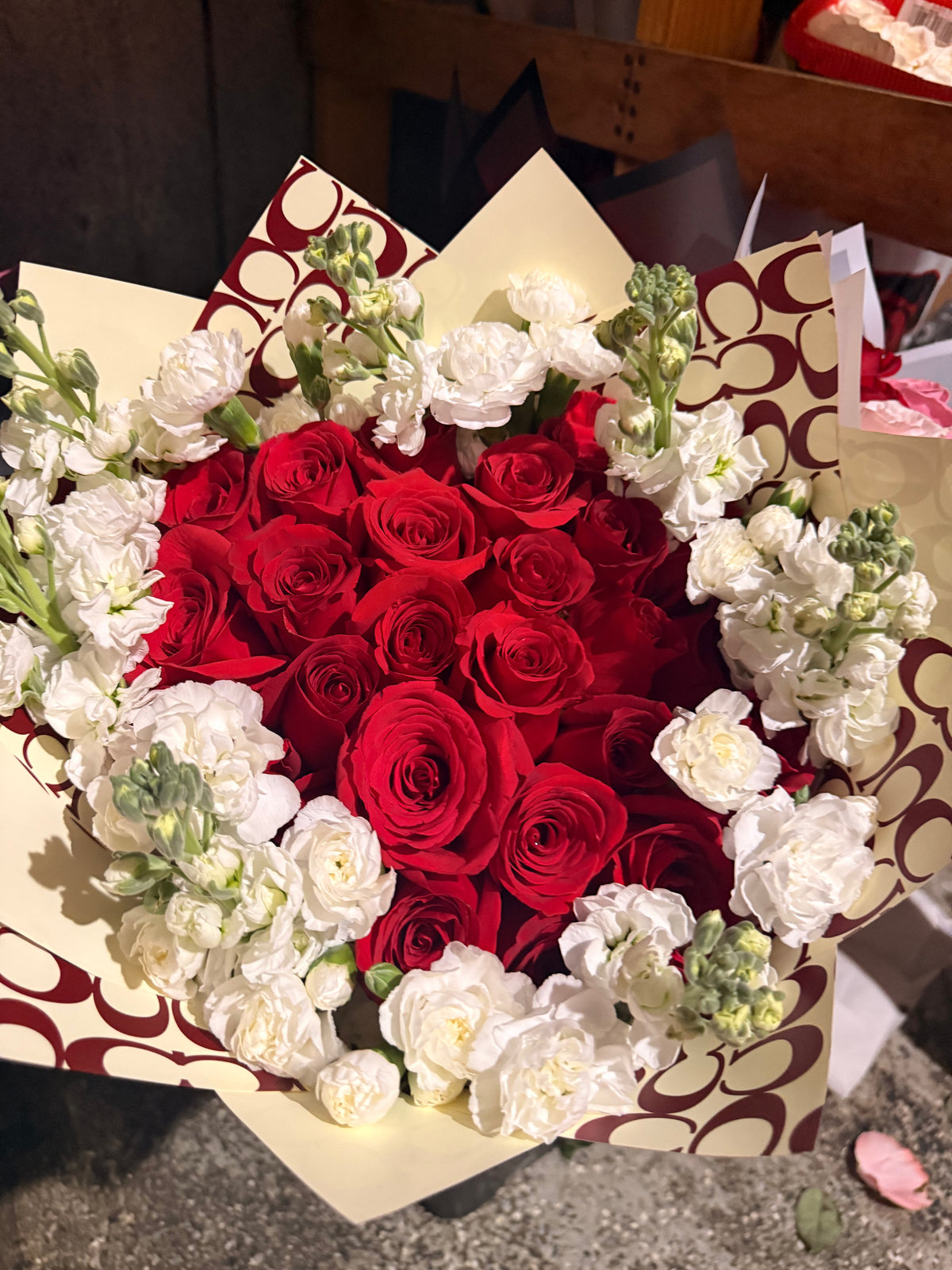 Coach Red Bouquet by Bianca's Flowers