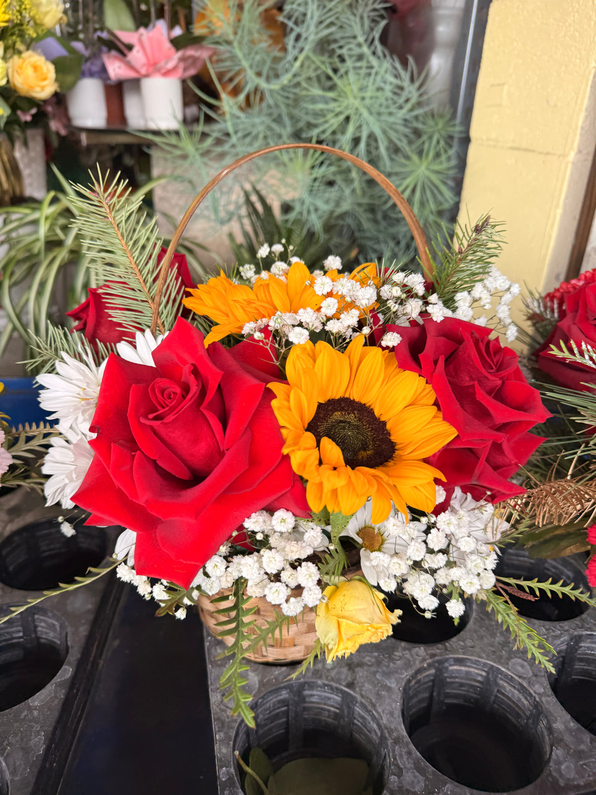 Basket of Flowers by Bianca's Flowers