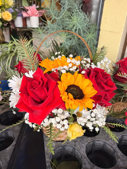 Basket of Flowers by Bianca's Flowers