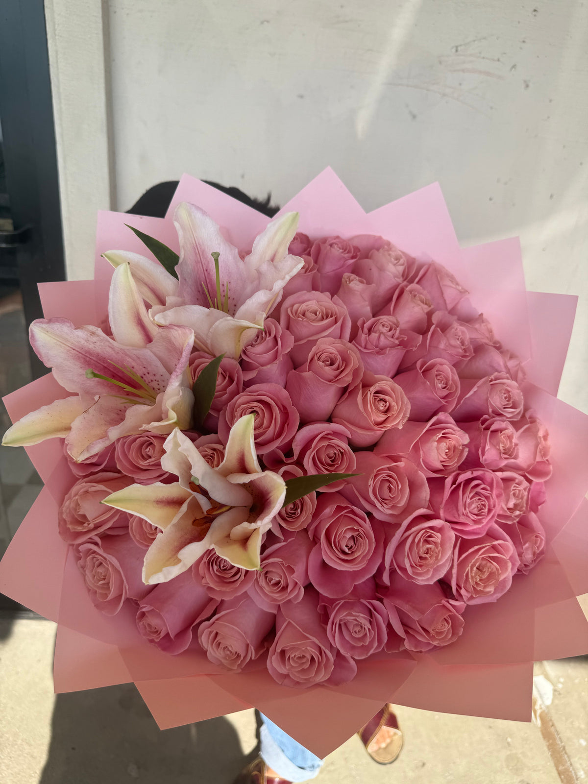Pink Lilly Hermosa by Bianca's Flowers
