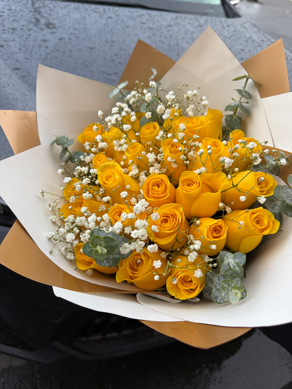 Ramo Arreglado de Rosa Amarilla by Bianca's Flowers
