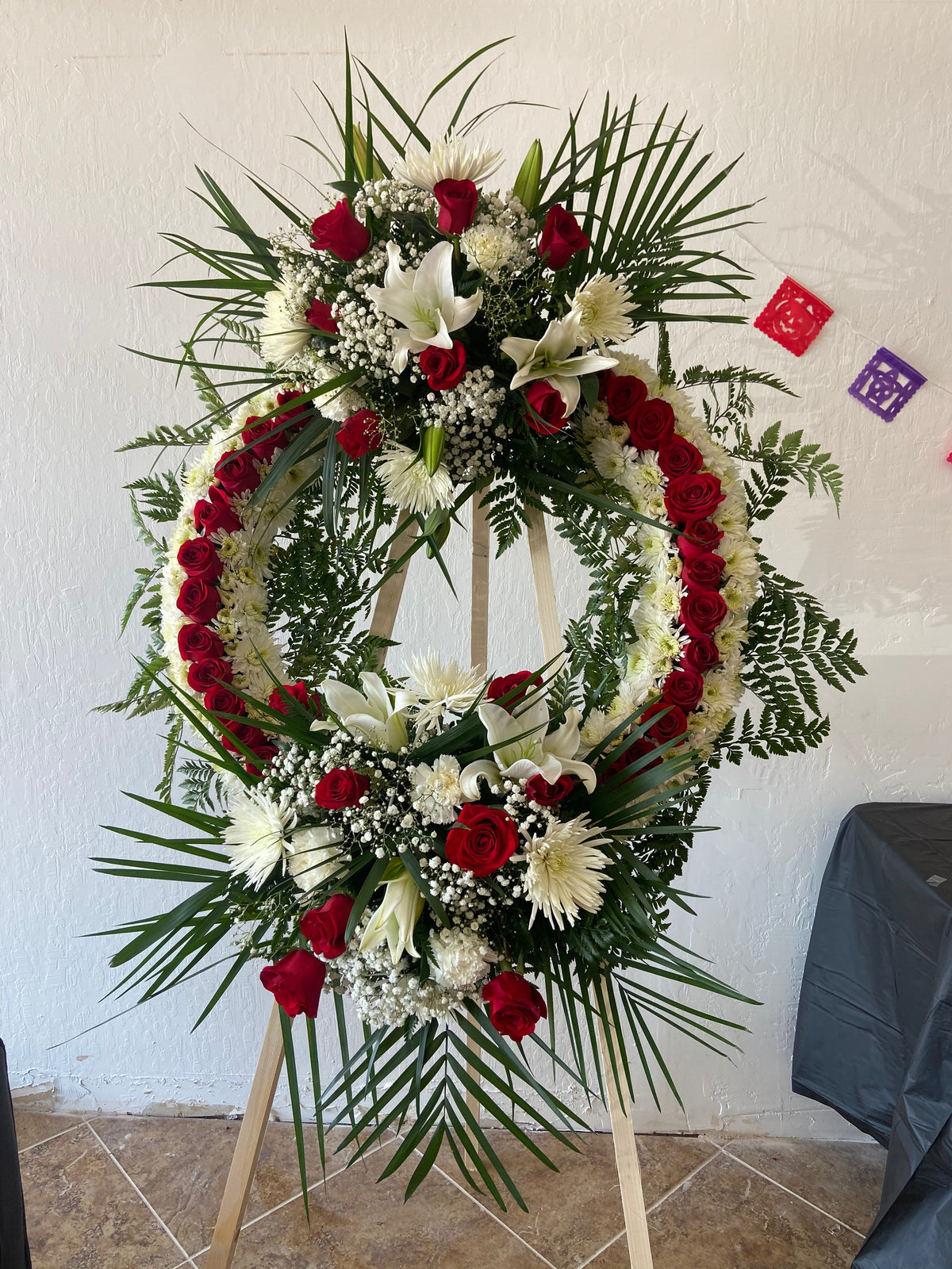 Wreath by Bianca's Flowers