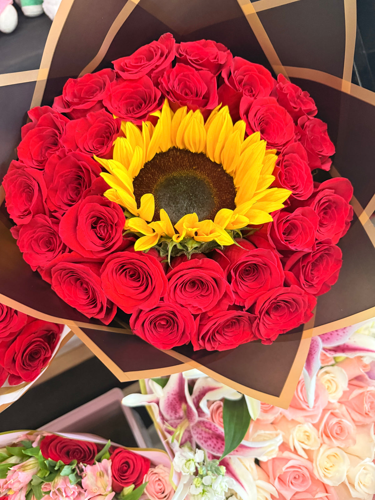 Red and Yellow Love by Bianca's Flowers